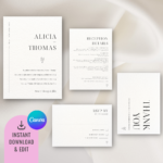 Lover | Wedding Stationery Bundle Template