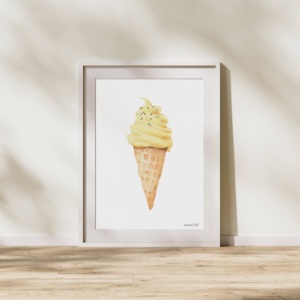 Design By Rocket | Banana Ice-Cream Print