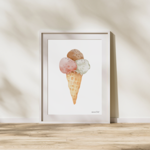 Design By Rocket | Neapolitan Ice-Cream Print