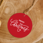 Round Christmas Tags