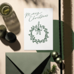 Wreath Christmas Card Printable